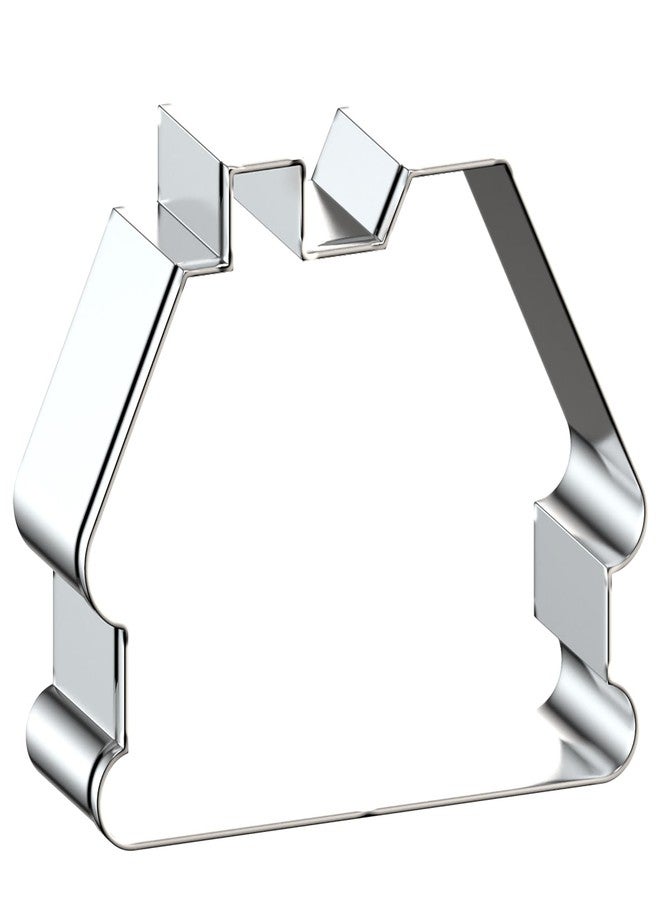 QAAQS Gingerbread House Cookie Cutter Set with Chimney Large - 5 Inch, 4 Inch, 3 Inch, 2 Inch - Christmas Gingerbread Cottage Cookie Cutters Shapes Molds - Stainless Steel - Image 4