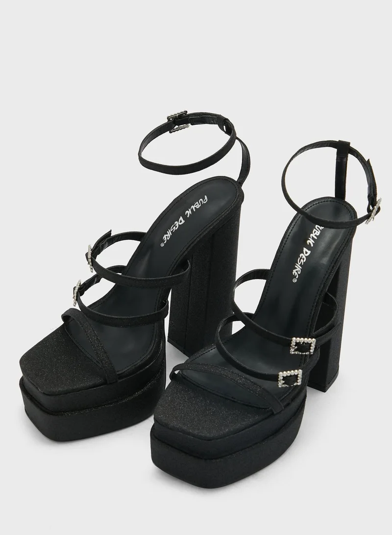 PUBLIC DESIRE Disco Ball Sandals
