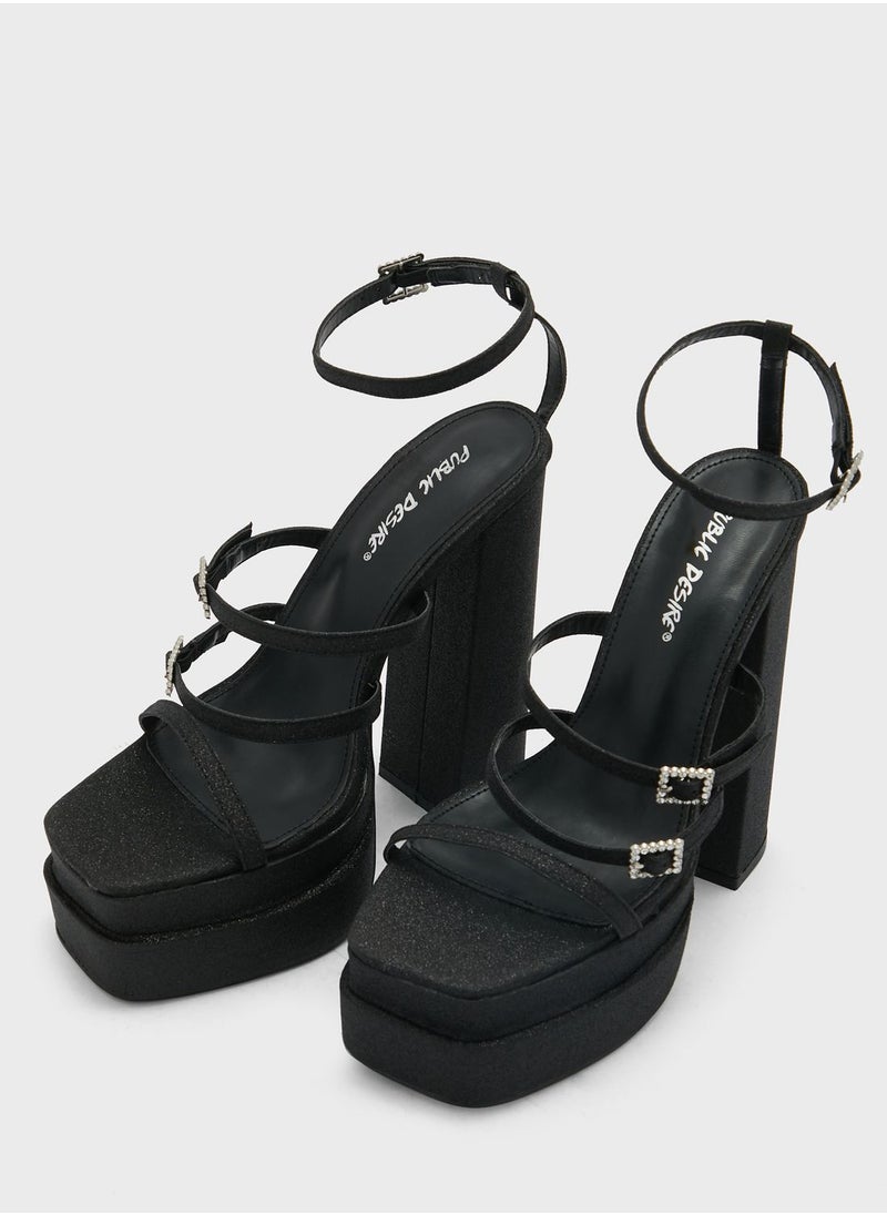 PUBLIC DESIRE - Disco Ball Sandals - Image 1