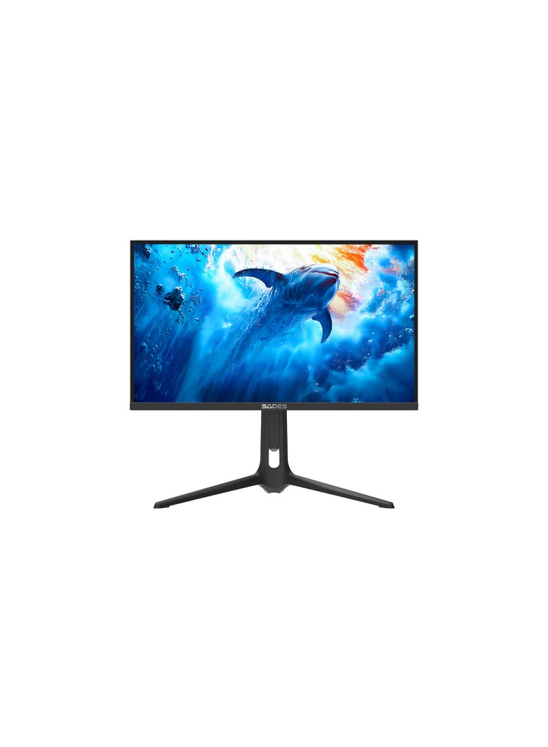 ساديس شاشة ألعاب Sades RS-Dolphin مقاس 27 بوصة بدقة 4K UHD | معدل تحديث 160-320 هرتز، زمن استجابة 0.5 مللي ثانية MPRT، دعم HDR | دقة 3840×2160، مزامنة تكيفية | أسود - SA-F01U27-B - Image 1