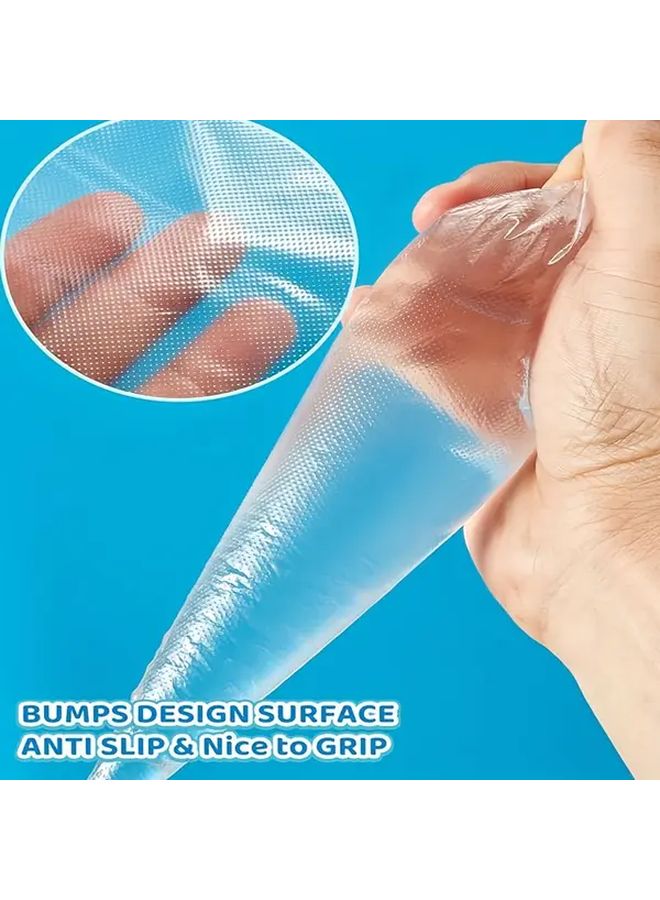 109 Pcs Cake Turntable Piping Nozzle Set Blue Includes 100 Thickened 12 Inch Piping Bags 1 11 Inch Rotatable Turntable 6 Shapes Piping Nozzles Baking Tools Cake Decorating Kitchen Gadgets - Image 5