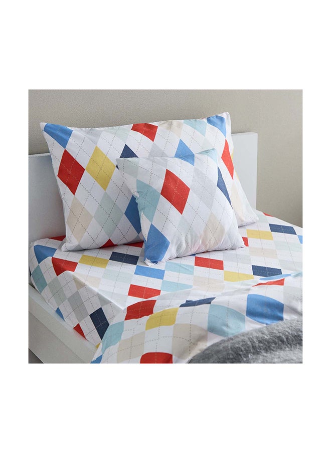 Home Box Nora Plaid Reversible Filled Cushion 40 x 40 cm  - Image 4