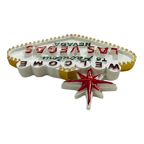 Krisah Las Vegas Welcome Sign Decorative Fridge Magnet, 4D Resin, Nevada Souvenir - Image 5