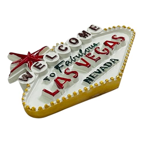 Krisah Las Vegas Welcome Sign Decorative Fridge Magnet, 4D Resin, Nevada Souvenir - Image 4