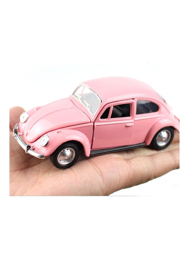 Beetle Bug Vintage 1/32 Scale Diecast Metal Pull Back Action Drives Car Forward Car Model Toy - Image 2