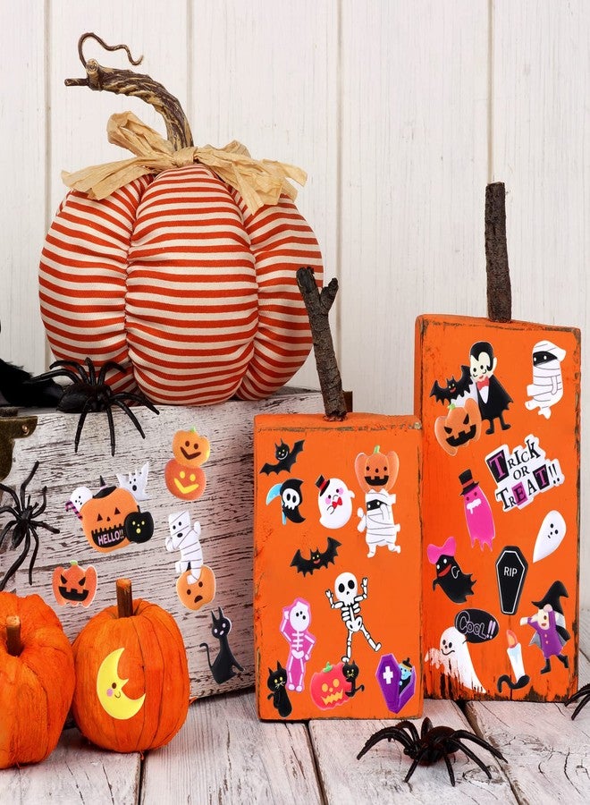 ASTARON 3D Halloween Stickers - 8 Sheets, 300 Puffy Stickers with Witch, Skull, Pumpkin, Ghost Designs for Decorations & Party Favors - Image 4
