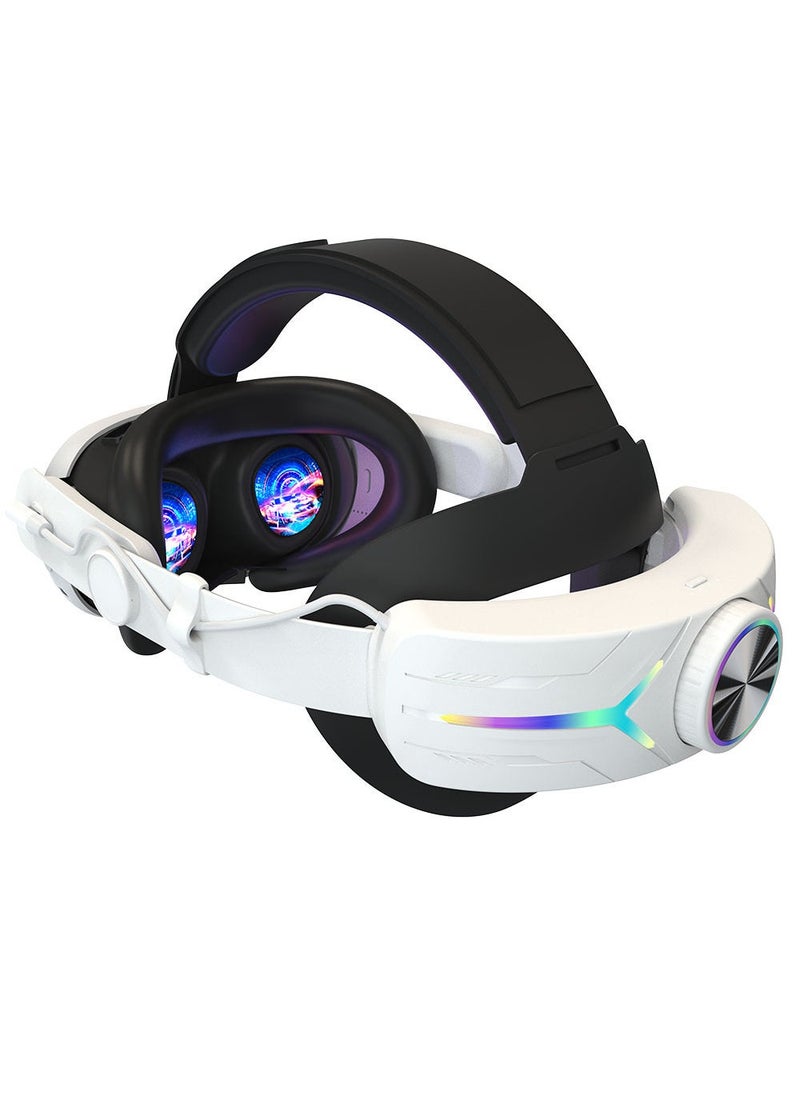 Generic New Meta quest3 head wear RGB electric unexpectedly head wear 8000 mA no pressure face Quest3VR accessories Elite color 