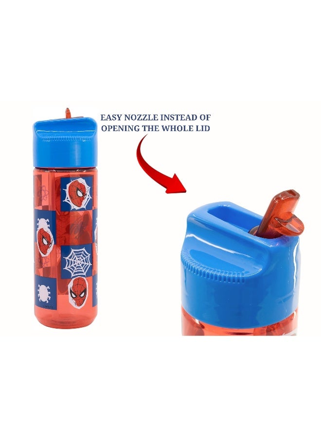 Disney Stor Spiderman Ecozen Hydro Water Bottle for Kids – 540ml BPA-Free Reusable Leak-Proof Drinking Bottle with Flip-Top Lid, Lightweight Durable School Sports Travel Bottle for Boys & Girls - Image 4