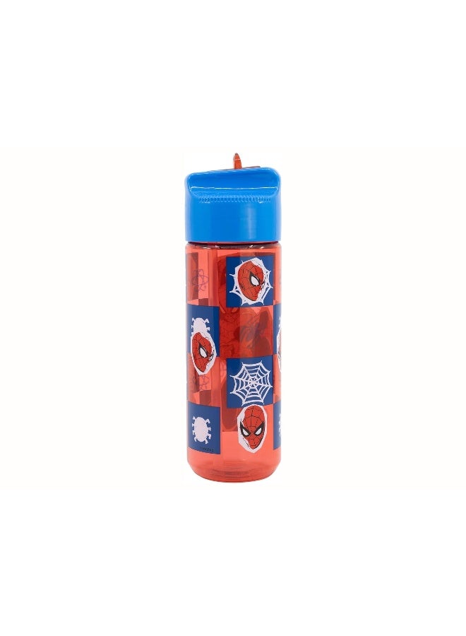 Disney Stor Spiderman Ecozen Hydro Water Bottle for Kids – 540ml BPA-Free Reusable Leak-Proof Drinking Bottle with Flip-Top Lid, Lightweight Durable School Sports Travel Bottle for Boys & Girls - Image 1