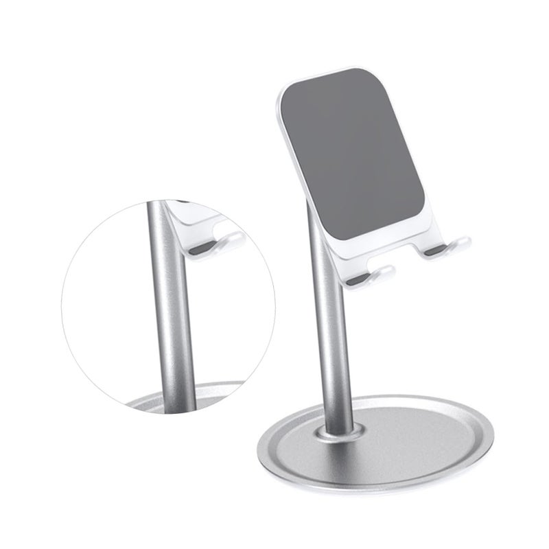 Desktop Phone Holder Bracket For Tablets And Mobile Phones Home Office Travel White - Image 3