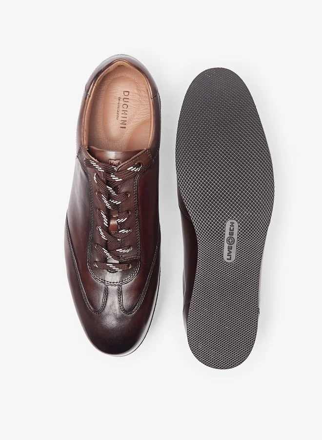 دوتشيني Men'S Solid Shoes With Lace-Up Closure