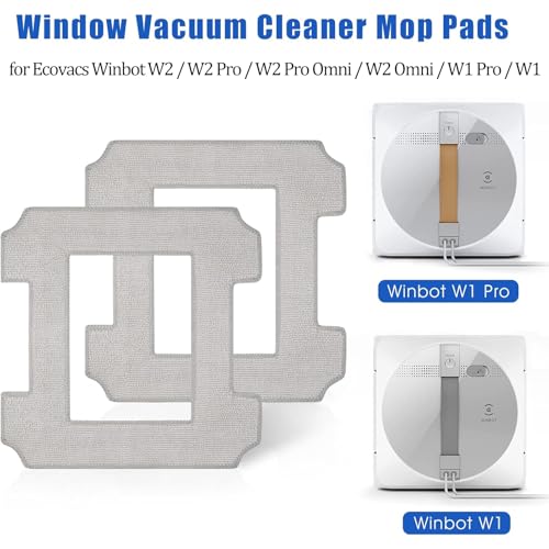 Chuancheng 8 PCS Washable Mop Cloths Cleaning Rag for Ecovacs Winbot W1/ W1 Pro/ W2 Omni/ W2 Window Vacuum Cleaner Robot Replacement - Image 3