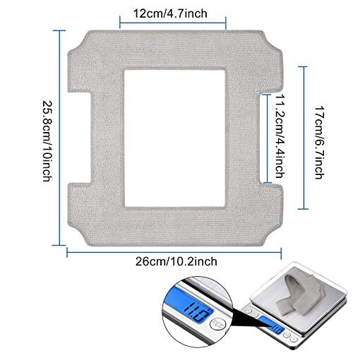 Chuancheng 8 PCS Washable Mop Cloths Cleaning Rag for Ecovacs Winbot W1/ W1 Pro/ W2 Omni/ W2 Window Vacuum Cleaner Robot Replacement - Image 2