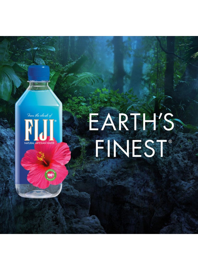 FIJI Natural Artesian Bottled Water 500 mL / 16.9 Fl Ounce (Pack of 6) - 100% Recycled Plastic - Image 5