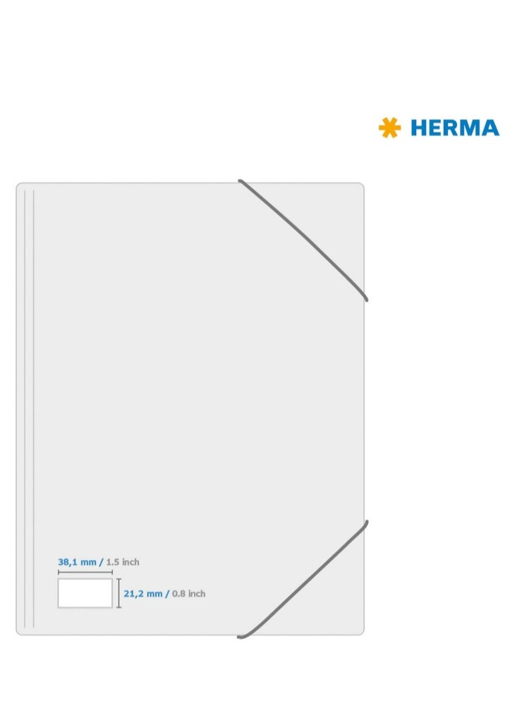Herma Herma Multi-Purpose Self-Adhesive Labels, 65 Labels Per A4 Sheet, 6500 Labels for Laser and Inkjet Printers, S Size, 38.1 x 21.2mm (4270), White  - Image 4