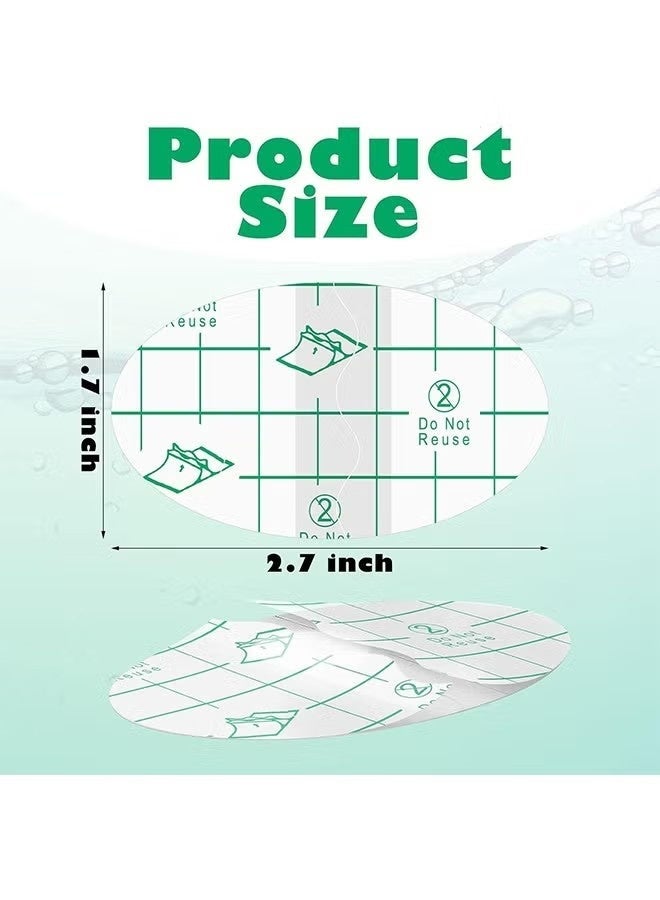 100 Pieces Transparent Baby Ear Stickers for Shower - Waterproof Newborn Sticker Disposable Patches Baby Shower Cap Ear Protection for Kid Showering Surfing Snorkeling Other Water Sport - Image 2