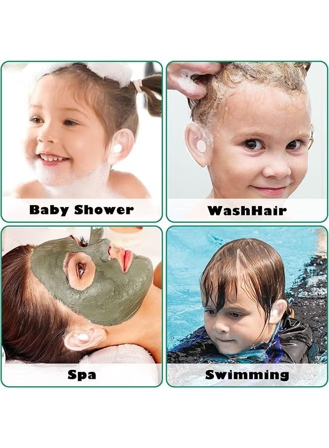100 Pieces Transparent Baby Ear Stickers for Shower - Waterproof Newborn Sticker Disposable Patches Baby Shower Cap Ear Protection for Kid Showering Surfing Snorkeling Other Water Sport - Image 4