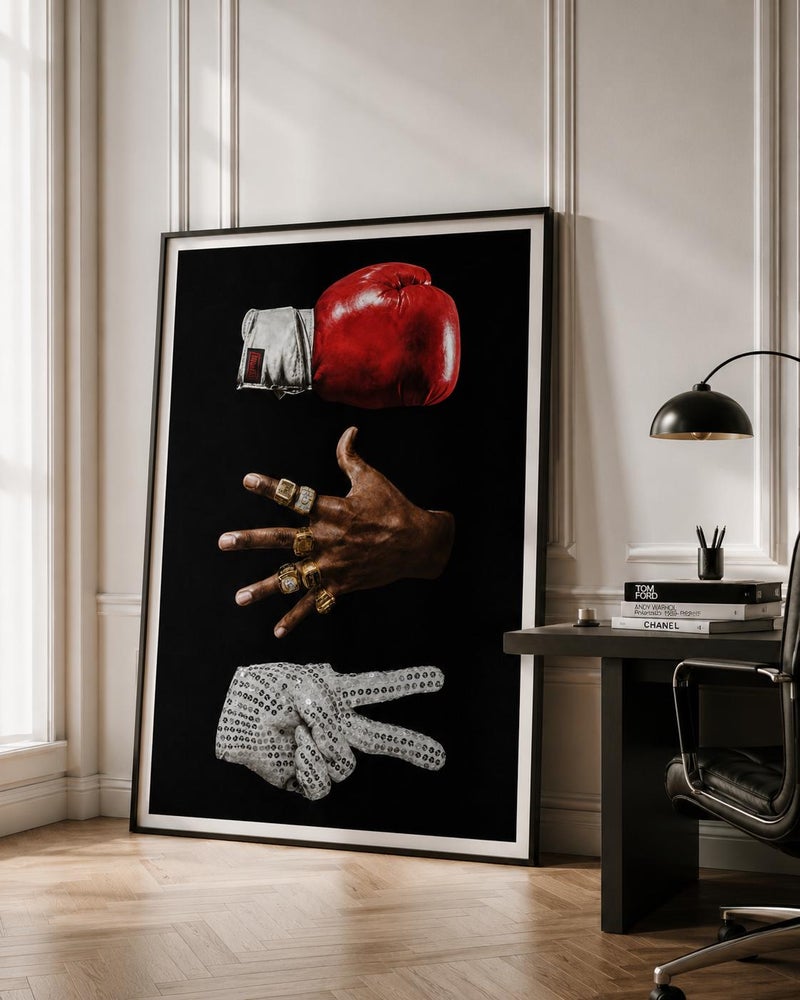 TNESSENTIAL Championship Boxing Glove Poster | Luxury Sports Wall Art, Winner Mentality Artwork - Image 3