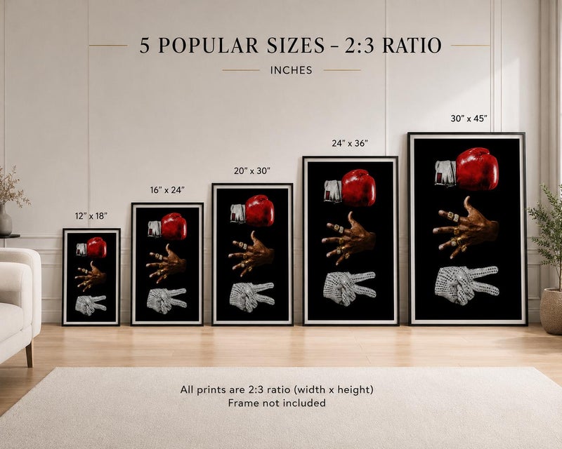 TNESSENTIAL Championship Boxing Glove Poster | Luxury Sports Wall Art, Winner Mentality Artwork - Image 4
