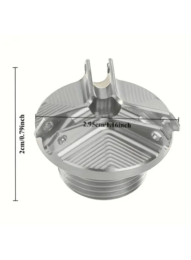 Green Motorcycle Engine Oil Fuel Filler Cap Bolt Tool Free Installation Easy Clean - Image 2