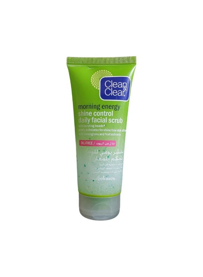 Clean & Clear Clean and Clear Morning Energy Shine Control Daily Facial Scrub 100ml