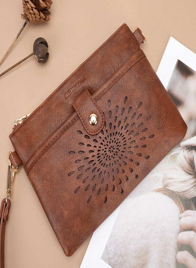 APHISON Wristlet Wallets Clutch Purses Small Crossbody Bags For Women, Cell Phone Wallet Purse RFID Wallet Women - Image 2