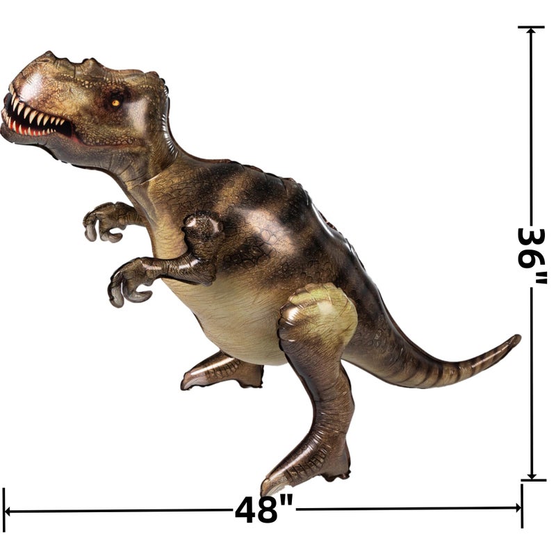 Nbguigdstr 3 Pcs 52" Inflatable Dinosaur Balloon-Dinosaur Party Decorations Birthday Party Supplies-Tyrannosaurus&Triceratops&Stegosaurus-Party Favors,Halloween,Christmas Gift for Kids and Adults - Image 2