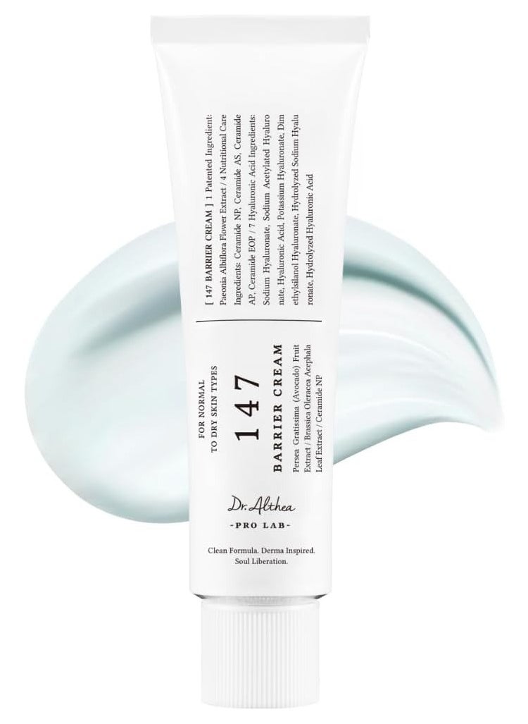 Dr.althea Dr.Althea 147 Barrier Cream | Daily Skin Barrier Repair Care | Deep Hydrating with Hyaluronic Acid & Ceramides | Korean Vegan Skincare for All Skin Types | 1.69 Fl Oz  - Image 1