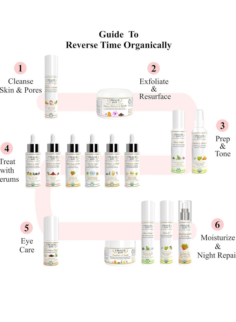 Visage Pure Dead Sea Nature's Cleanse Face Foaming Cleanser - Natural Foaming Cleanser. Cleans the Pores Deeply and Extracts Black Heads - Organic - Physician Formulated - Research Supported  - Image 2