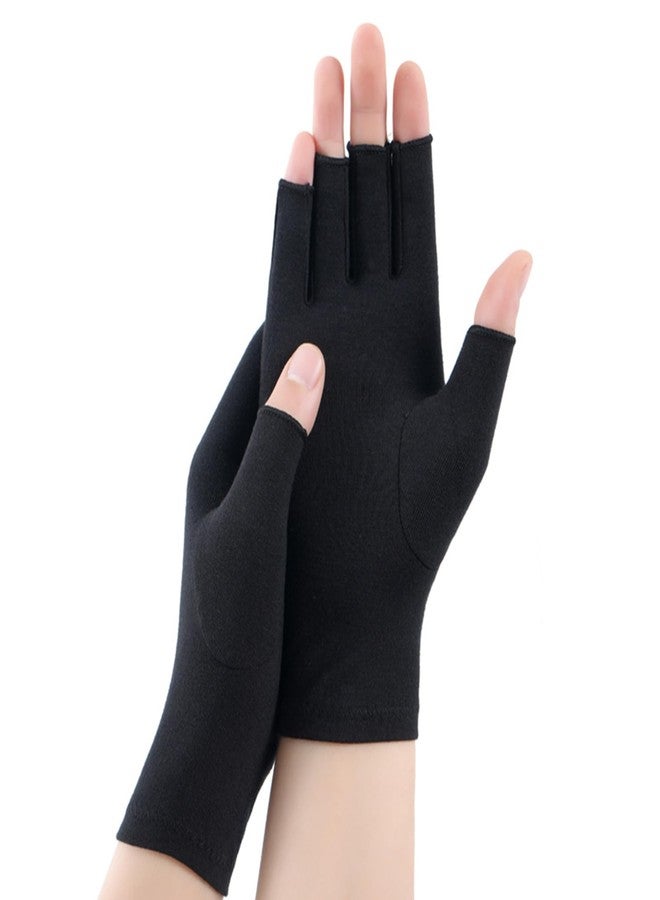 XuoAz Arthritis Compression Gloves for Women Men - Fingerless Arthritis Gloves for Carpal Tunnel Pain Typling Gloves - Image 1