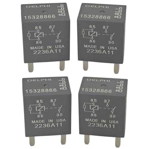 oxinyra 4PCS 15328866 12VDC 20A Automotive MultiUse Relay for GM GMC Buick Chevy Ac Compressor Clutch Relay - Image 1