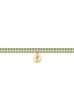 CERRUTI 1881 Claudia Gold Plated with Chryolite Crystals and 'CRR' Charm Bracelet for Women  - Image 2