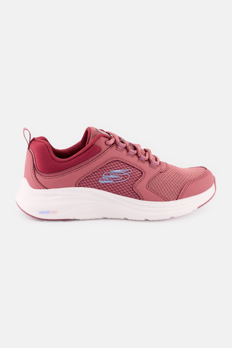 SKECHERS Women Vapor Foam Lasting Moment Lace Up Running Shoes, Mauve - Image 4