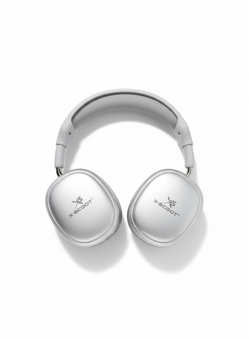 X-SCOOT XS-655 Wireless Bluetooth Headphones, 40mm Deep Bass Drivers, Hands-Free Calls, TF Card & 3.5mm AUX, Extra Soft Cushions, 24H Playtime, USB-C Charging - Image 4