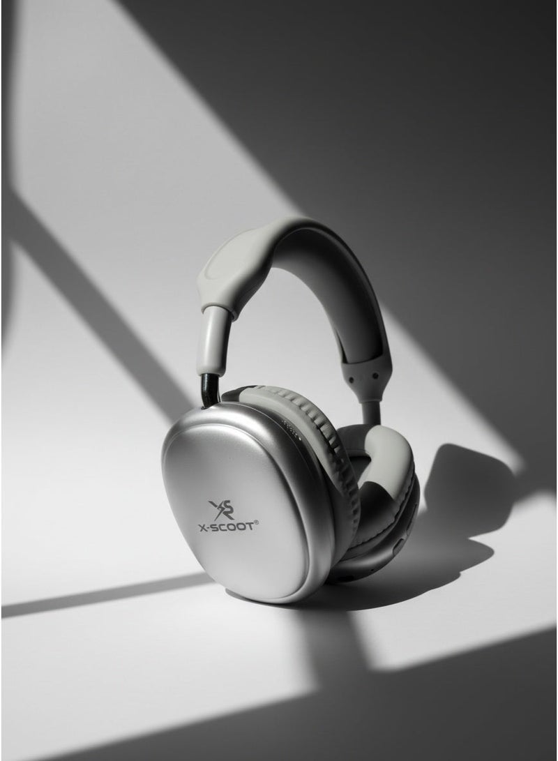 X-SCOOT XS-655 Wireless Bluetooth Headphones, 40mm Deep Bass Drivers, Hands-Free Calls, TF Card & 3.5mm AUX, Extra Soft Cushions, 24H Playtime, USB-C Charging - Image 2