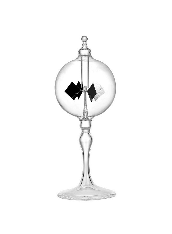 DORAMI Medium Crystal Solar Power Radiometer Crookes Spinning Vanes Glass Windmill Gift Home Desk Decoration M - Image 1