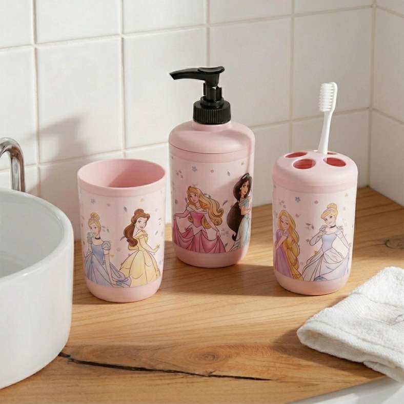 Pan Home Disney Princess 3pcs Bath Accessory Set - Multi - 166TRC9901189 - Image 1