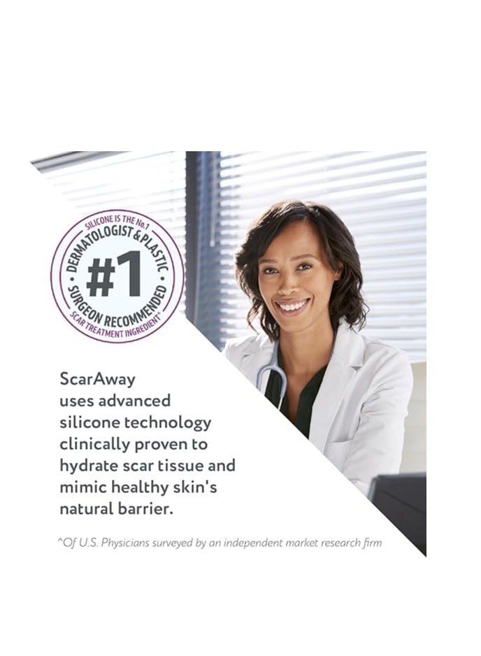 ScarAway Silicone Scar Gel, Helps Improve Size, Color & Texture of Hypertrophic & Keloid Scars from Injury, Burns & Surgery, Water Resistant, 10g (0.35 Oz) - Image 3