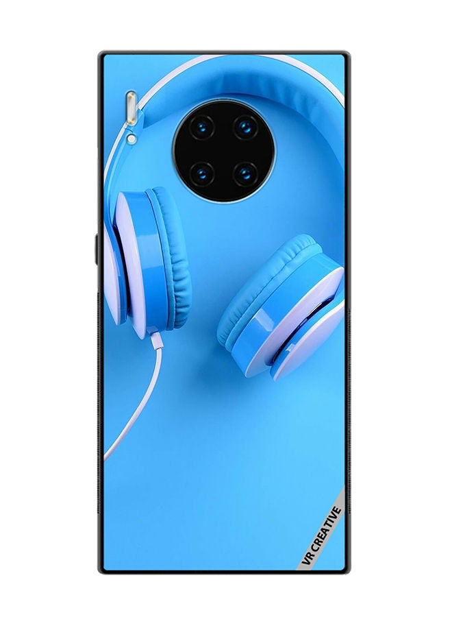 VR CREATIVE Protective Case Cover For Huawei Mate 30 Pro Music Headphones Design Multicolour - Image 1