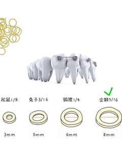 SYOSI 500 Pcs Orthodontic Elastic Rubber Bands Dental Rubber Bands for Dentist Clinic Orthodontic Supplies, for Dreadlocks, Hair, Braids, Fix Tooth Gap  - Image 5