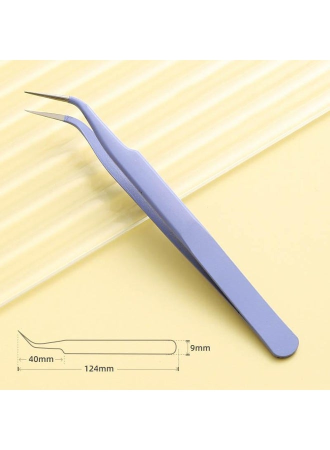 Stainless Steel Straight Curved Tip Tweezers For Nail Art Sticker Rhinestones Picking Tool Makeup Eyelash DIY Tweezer  - Image 1