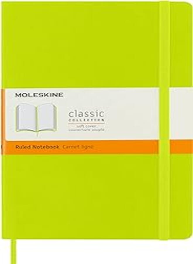Moleskine Classic Notebook, Large, Ruled, Lemon Gr: Lemon Green
