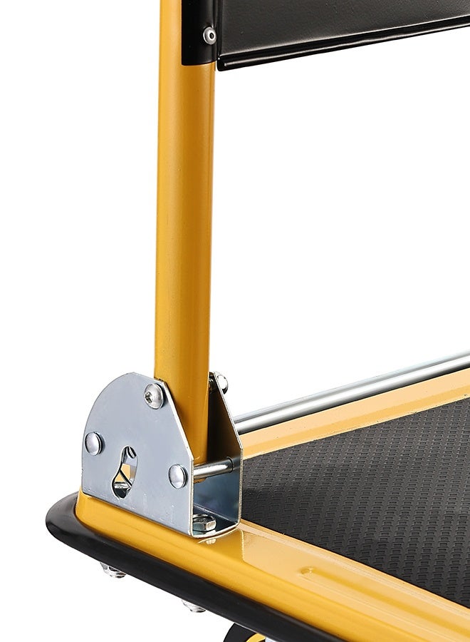 لوازم عربية تحميل قابله للطي 300 كيلو - سطح بحجم 60×90×87 سم - عربة متينة لنقل الأوزان الثقيلة مع عجلات سهلة الحركة - مناسبة للمستودعات ونقل المعدات وتوصيل الطرود - Image 5