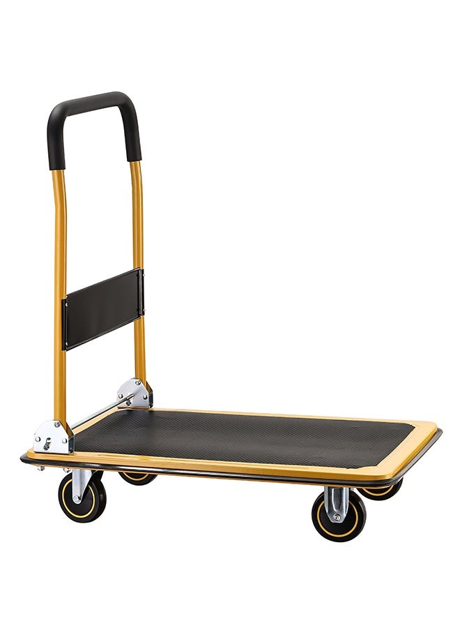 لوازم عربية تحميل قابله للطي 300 كيلو - سطح بحجم 60×90×87 سم - عربة متينة لنقل الأوزان الثقيلة مع عجلات سهلة الحركة - مناسبة للمستودعات ونقل المعدات وتوصيل الطرود - Image 4