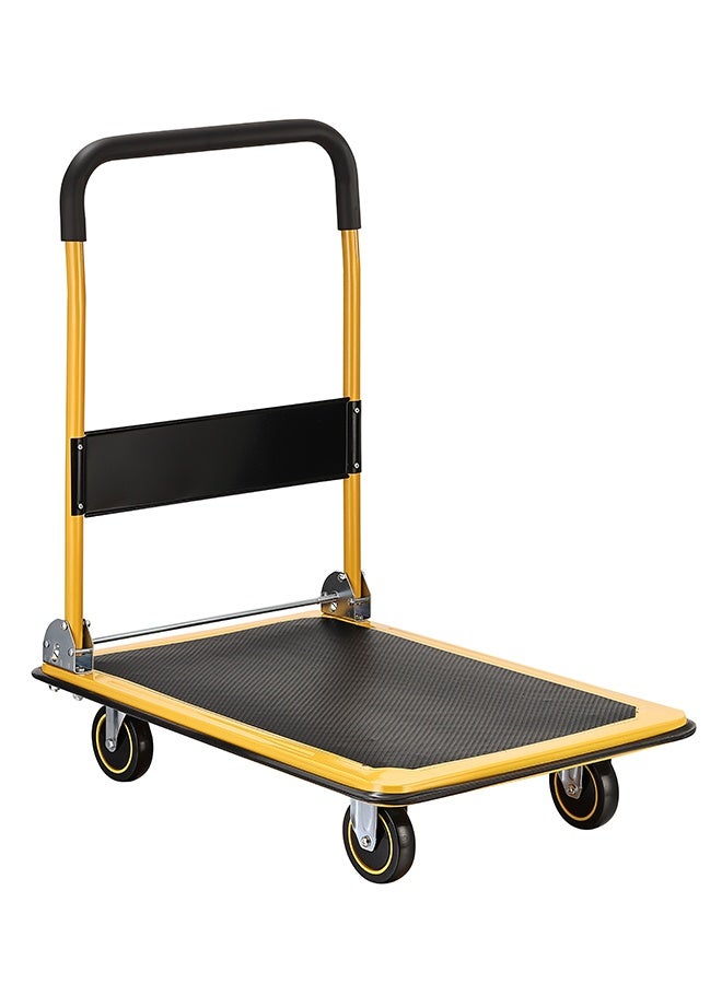 لوازم عربية تحميل قابله للطي 300 كيلو - سطح بحجم 60×90×87 سم - عربة متينة لنقل الأوزان الثقيلة مع عجلات سهلة الحركة - مناسبة للمستودعات ونقل المعدات وتوصيل الطرود - Image 3