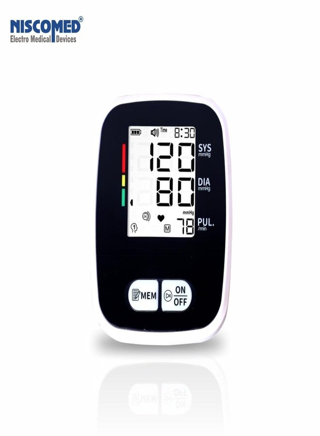 Niscomed Fully Automatic Comfort Digital Blood Pressure BP Monitor (White) - Image 2