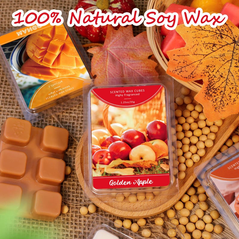 STRN Wax Melts Food Scented 6 Pack, Long-Lasting Natural Soy Wax Cubes for Wax Warmers, Pretty Gift Set with Highly Scented Essential Fragrance Oil Soy Wax Melts Tarts 7.5oz/240g (36 Cubes) - Image 5