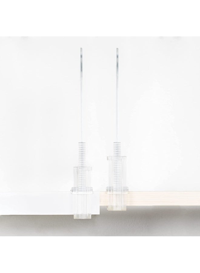 Richards Acrylic Closet Shelf Divider and Separator 6 Pack- Great for Storage and Organization in Bedroom, Bathroom, Kitchen and Office Shelves, Clear (9875300-3) - Image 4