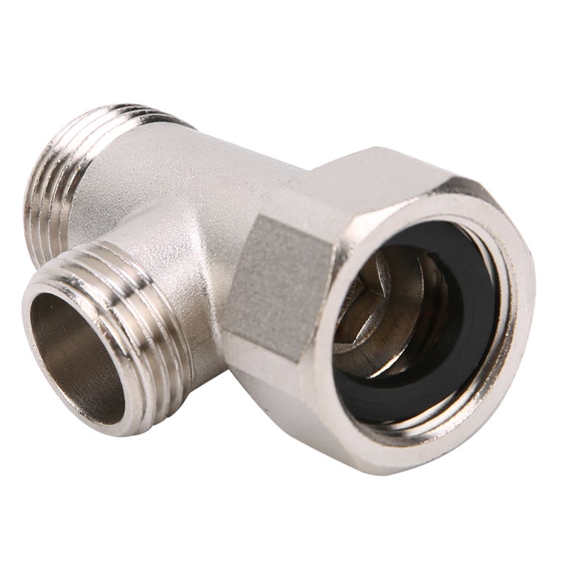7/8 Brass T Adapter Shower Head Three Connector Valve For Toilet Shower Head Diverter Valve - Image 5