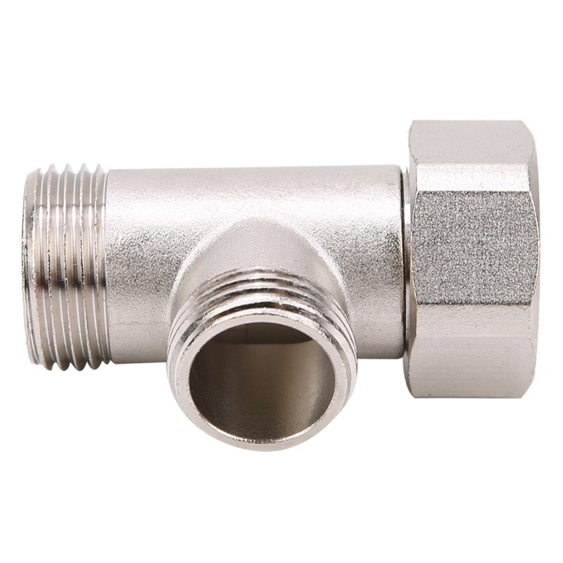 7/8 Brass T Adapter Shower Head Three Connector Valve For Toilet Shower Head Diverter Valve - Image 4